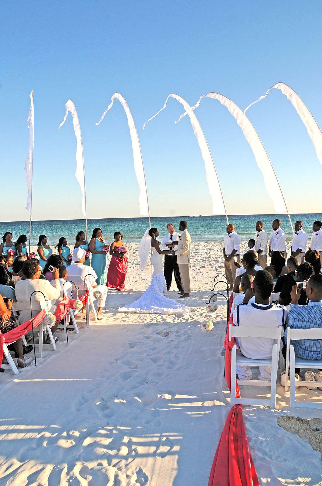 Real Princess Destin Beach Weddings: Tiffany and Harvey | Panama City