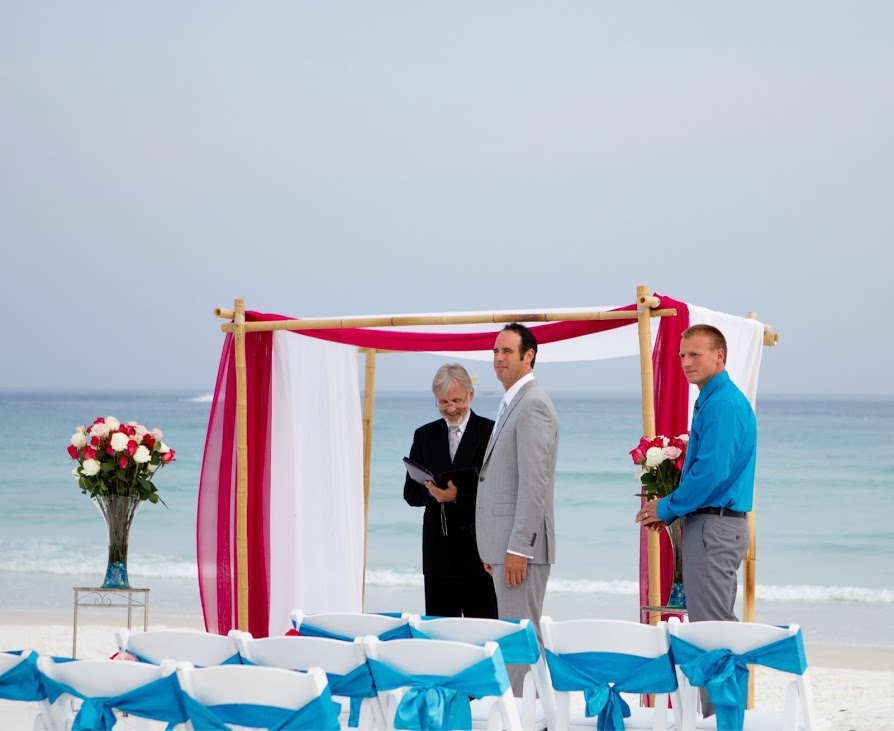 beach wedding ceremony