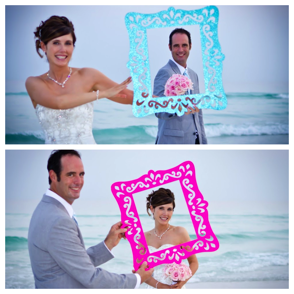 frames for becah weddings