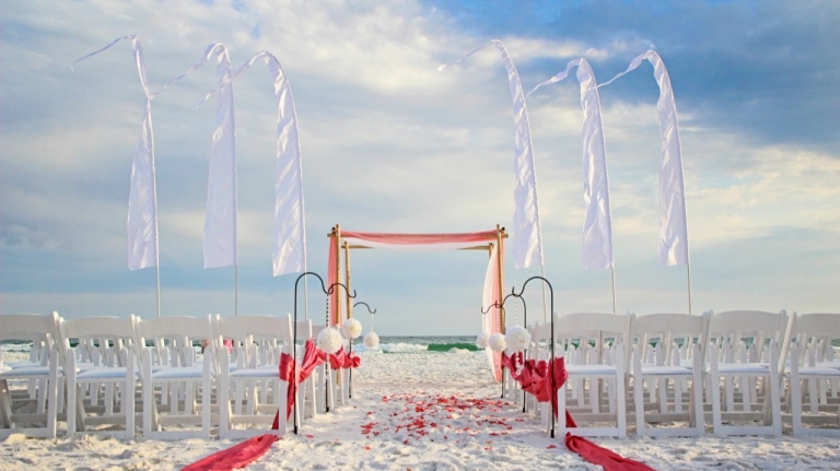 Destin beach wedding bam