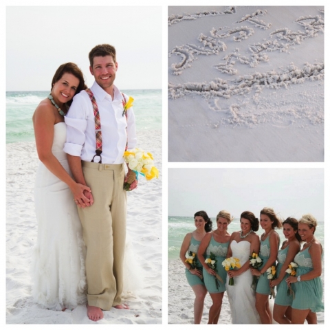 modern bride beach wedding