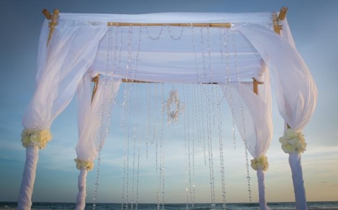 destin wedding crystal chandelier