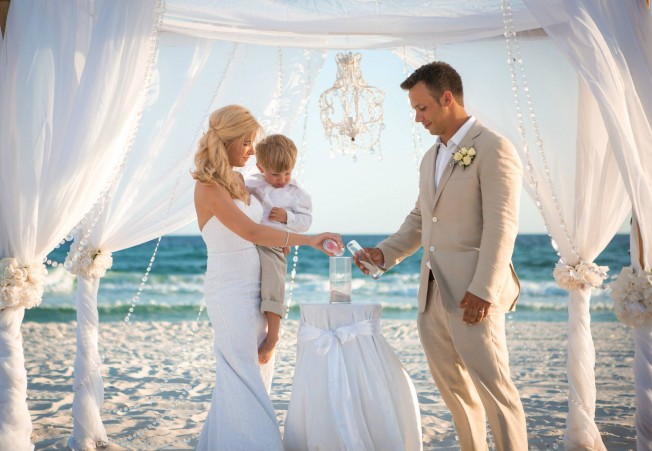 florida beach wedding sand ceremony