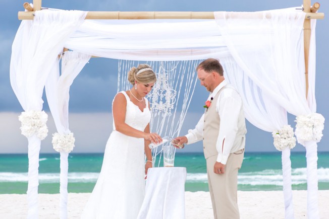 panama city beach wedding ceremony sand 