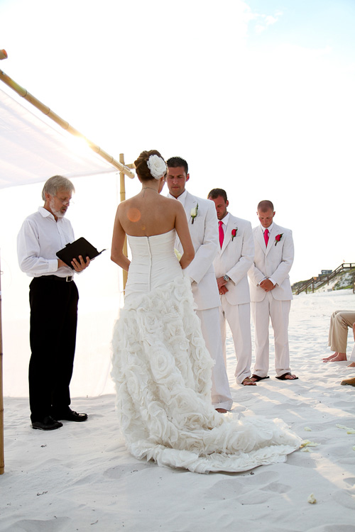 beach wedding ceremony panama city beach
