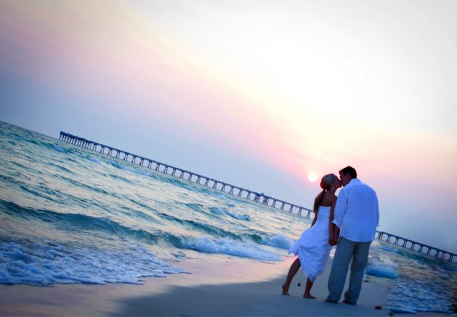Florida Sunset Beach Wedding